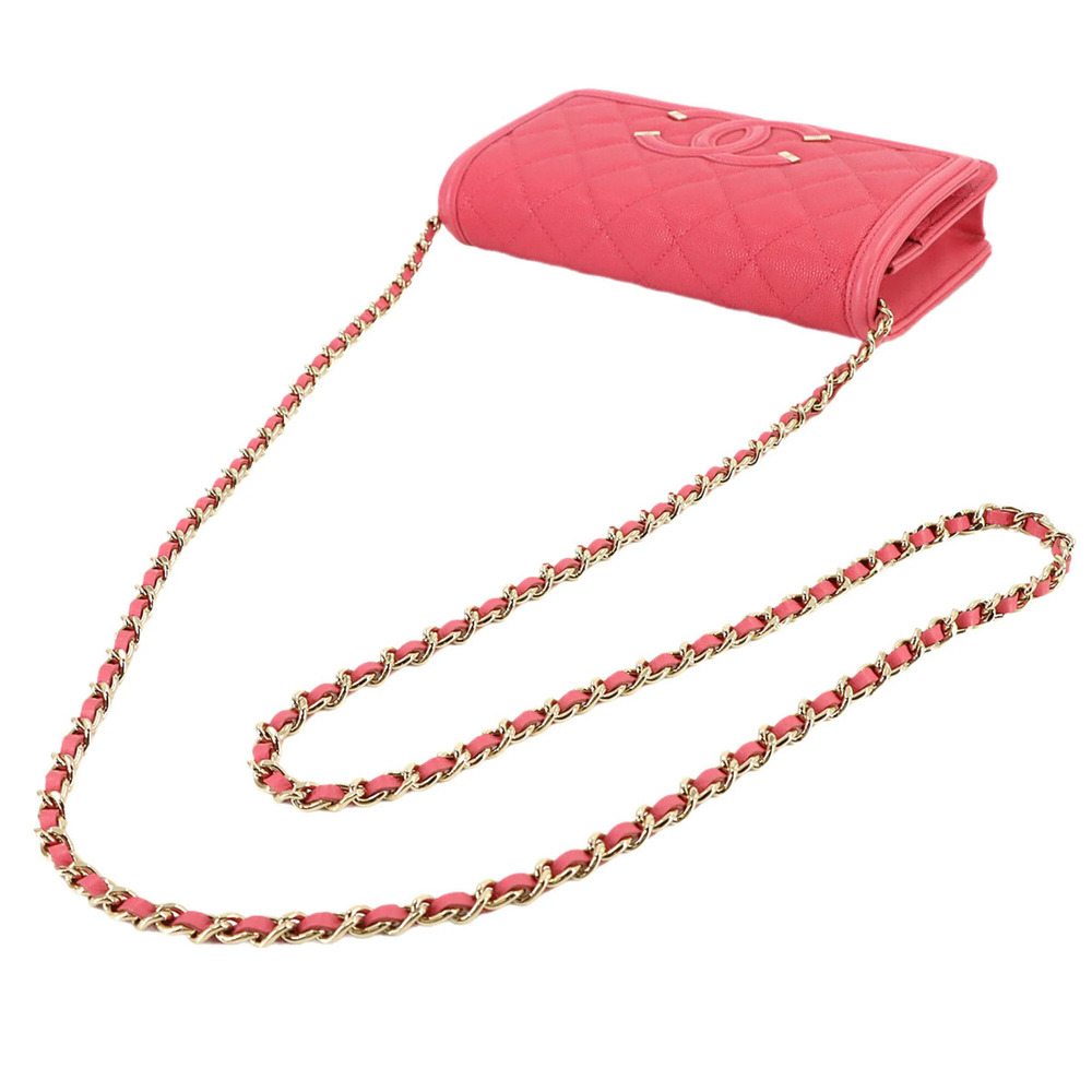 CHANEL Pink Caviar Leather Wallet - Picture 6 of 10